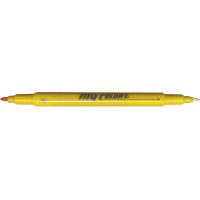 Dong-A My Color 2 Twin Type 2-side Soft Pen 0.7mm & 0.3mm (Yellow)