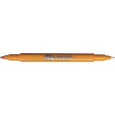 Dong-A My Color 2 Twin Type 2-side Soft Pen 0.7mm & 0.3mm (Yellow Orange)