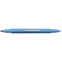 Dong-A My Color 2 Twin Type 2-side Soft Pen 0.7mm & 0.3mm (Light Blue)