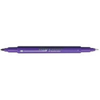 Dong-A My Color 2 Twin Type 2-side Soft Pen 0.7mm & 0.3mm (Purple)