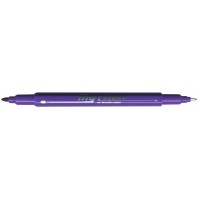 Dong-A My Color 2 Twin Type 2-side Soft Pen 0.7mm & 0.3mm (Purple)