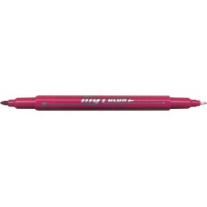 Dong-A My Color 2 Twin Type 2-side Soft Pen 0.7mm & 0.3mm (Pink)
