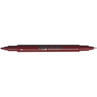 Dong-A My Color 2 Twin Type 2-side Soft Pen 0.7mm & 0.3mm (Wine)