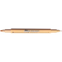 Dong-A My Color 2 Twin Type 2-side Soft Pen 0.7mm & 0.3mm (Pale Orange)