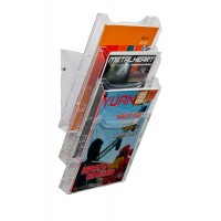 Metro 3 Pocket Brochure Holder Rack 3883 (Potrait) Wall Mount/Free Stand