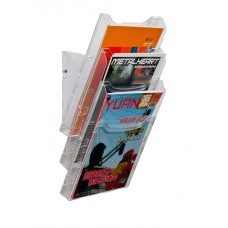 Metro 3 Pocket Brochure Holder Rack 3883 (Potrait) Wall Mount/Free Stand