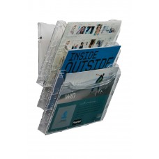 Metro 3 Pocket Brochure Holder Rack 3893 (Landscape) Wall Mount/Free Stand