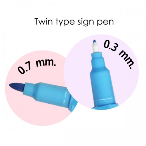 DONG-A MyColor2 Double-Sided Markers, Broad and Fine Tips (10