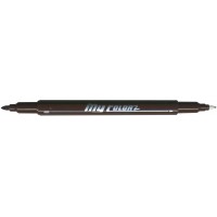 Dong-A My Color 2 Twin Type 2-side Soft Pen 0.7mm & 0.3mm (Olive Brown)