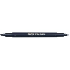 Dong-A My Color 2 Twin Type 2-side Soft Pen 0.7mm & 0.3mm (Ultramarine)