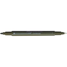 Dong-A My Color 2 Twin Type 2-side Soft Pen 0.7mm & 0.3mm (Khaki)