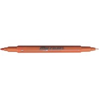 Dong-A My Color 2 Twin Type 2-side Soft Pen 0.7mm & 0.3mm (Orange)