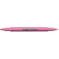 Dong-A My Color 2 Twin Type 2-side Soft Pen 0.7mm & 0.3mm (Coral Pink)