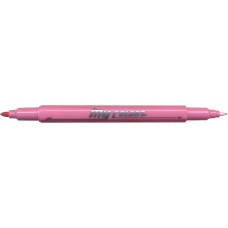 Dong-A My Color 2 Twin Type 2-side Soft Pen 0.7mm & 0.3mm (Coral Pink)