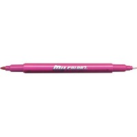 Dong-A My Color 2 Twin Type 2-side Soft Pen 0.7mm & 0.3mm (Scarlet)