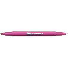 Dong-A My Color 2 Twin Type 2-side Soft Pen 0.7mm & 0.3mm (Scarlet)