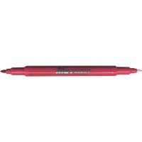 Dong-A My Color 2 Twin Type 2-side Soft Pen 0.7mm & 0.3mm (Rose Madder)