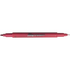 Dong-A My Color 2 Twin Type 2-side Soft Pen 0.7mm & 0.3mm (Rose Madder)