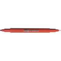 Dong-A My Color 2 Twin Type 2-side Soft Pen 0.7mm & 0.3mm (Crimson)