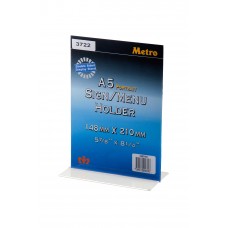 Metro A5 T shape Sign Menu Holder 3722 (Portrait)