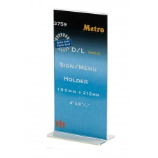 Metro 1/3 A4 T shape Sign Menu Holder 3759 (Portrait)