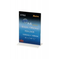 Metro A6 T shape Sign Menu Holder 3762 (Portrait)