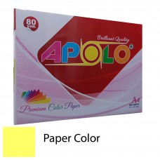 Apolo A4 Premium Color Paper (500 Sheets) (Cyber HP Yellow)