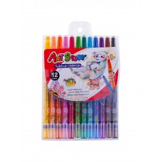 Crown Art Story 12 Colors Twist Up Crayon