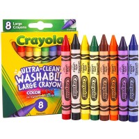 Crayola 8 Colors Ultra-Clean Washable Large Crayons