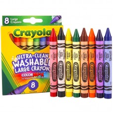 Crayola 8 Colors Ultra-Clean Washable Large Crayons