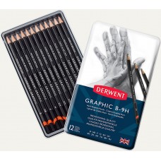 Derwent Graphic B-9H Hard Graphite Pencils