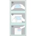 E-file CP-03S Self-Adhesive Label Holder With Blank Inserts (9pcs)
