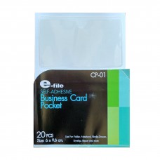 E-file CP-01 Self-Adhesive Business Card Pocket (20pcs)
