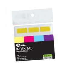 E-file (2.2cm x 2.5cm) Peel & Stick Short Tab Index Tab