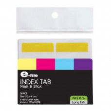 E-file (2.2cm x 4cm) Peel & Stick Long Tab Index Tab