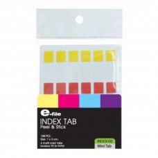 E-file (1cm x 3cm) Peel & Stick Mini Tab Index Tab