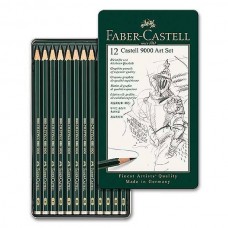 Faber-Castell Set of 12 Castell 9000 Graphite Pencil Art Set