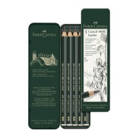 Faber-Castell Set of 5 Castell 9000 Jumbo Graphite Pencils