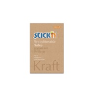 Hopax E799 (76mm x 51mm) Stickn' Self-Adhesive Kraft Notes