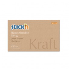 Hopax E801 (76mm x 127mm) Stickn' Self-Adhesive Kraft Notes