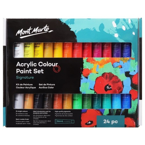 Mont Marte Acrylic Paint (36ml x 24pcs)