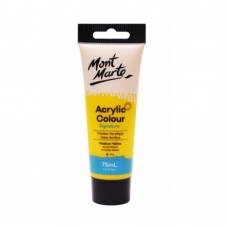 Mont Marte Signature Acrylic Paint 75ml (Medium Yellow)