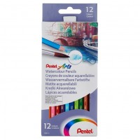 Pentel Arts 12 Color Watercolor Pencils