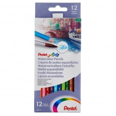 Pentel Arts 12 Color Watercolor Pencils