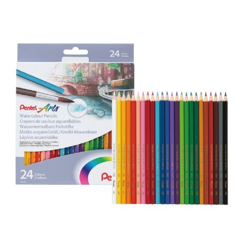 Pentel Arts Color Pencils, 24 Colors - 24 pencils