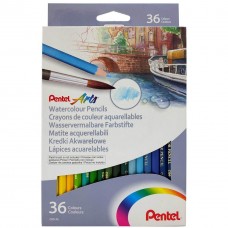 Pentel Arts 36 Colors Watercolor Pencils