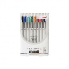 Uni-ball One Gel Ink Ball Point Pen 0.5mm 8 Colors Set 